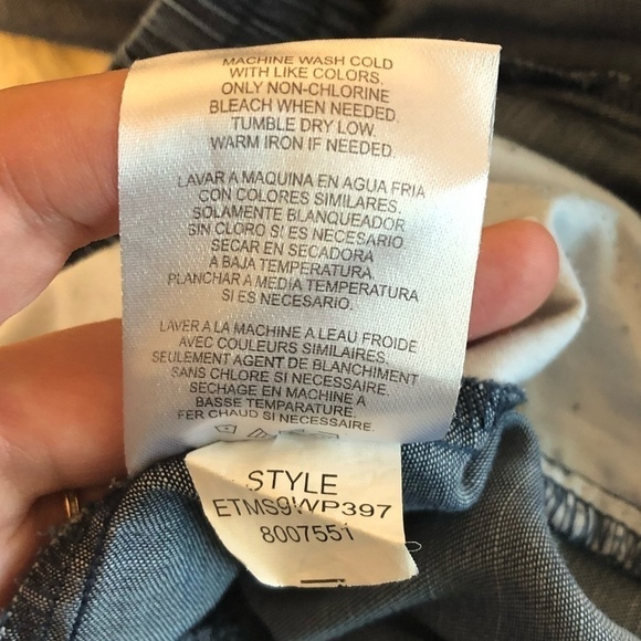 ELLEN TRACY Pants Women's Size Large Blue 100% Tencel/Lyocell Pull-On - Picture 8 of 14